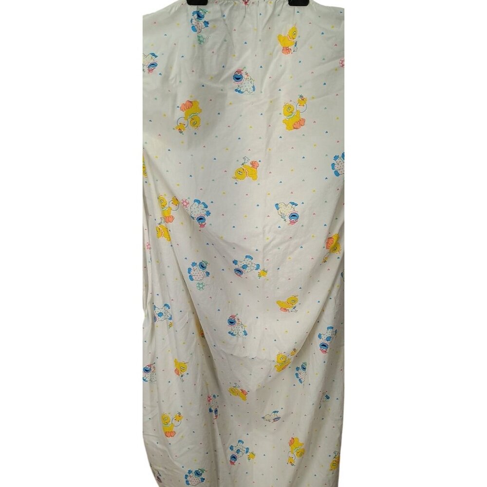 Vintage Sesame Street Babies Baby Crib Sheet Big Bird Cookie Monster